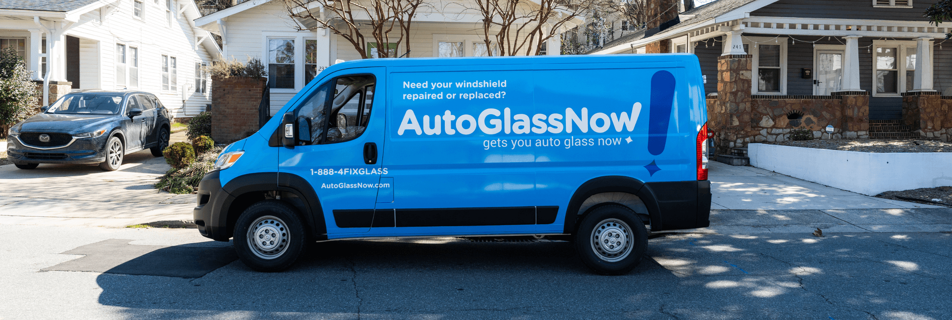 Auto Glass Now mobile repair van.